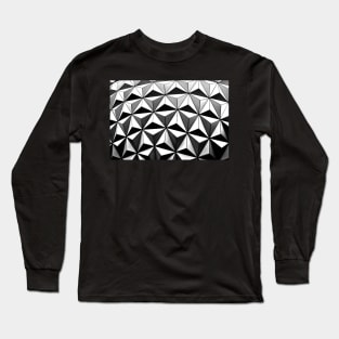 Black and white diamond shape wallpaper Long Sleeve T-Shirt